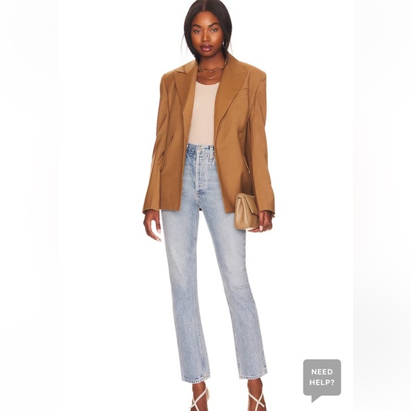 Agolde Riley High Rise Straight Crop - Picture 4 of 9